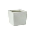 thumbnail image 3 of Alfresco Home Shabby 14" Square Resin Roto Molded Planter in Pearl White, 3 of 5