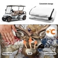 thumbnail image 6 of XYZCANDO Deer Camo American Flag Golf Cart Seat Cover - 2-Passenger Universal Fit With 4 Pockets, Non-Slip Washable Terry Cloth, 6 of 8