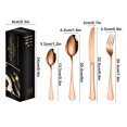 thumbnail image 3 of LHNFT Rose Gold Ware Set, Stainless Steel 24 Piece Flatware Set for 6, Cutlery Utensils Set Include Knife/Fork/Spoon Service for 6, Mirror Polished and Dishwasher Safe, 3 of 6