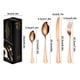 thumbnail image 3 of Aparatos de cocina, Accesorios de cocina, Utensilios de cocina, Herramientas de cocina Juego de cubiertos de acero inoxidable de 24 piezas Cuchillo Tenedor Cuchara Caja de regalo de hotel Juego de cub, 3 of 6