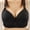 29-Black, variant on YWDJ Bras for Women Plus Size Push up Comfy Bras No Wire Lounge Bras Adjustable Straps Full Coverage Bow Comfortable Bras Padded Plus Size Lace Comfy Bras Hollow Wrap Bras Wine XL