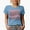 Baby Blue, variant on Missouri, United States of America, USA or US State Themed, Groovy Retro Wavy Text Merch Gift, Tan T-Shirt, Medium