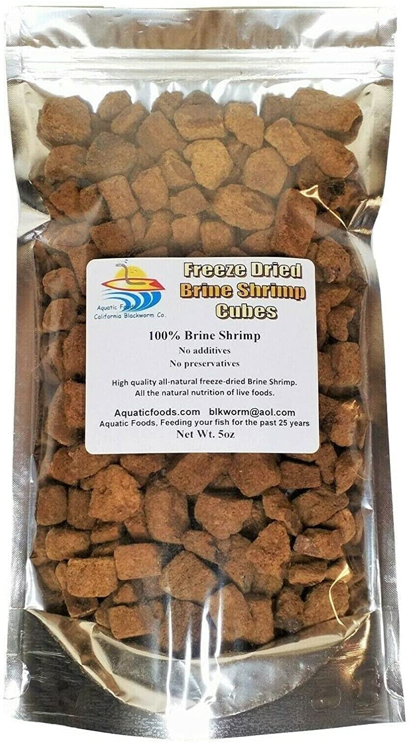 5oz. Freeze Dried Brine Shrimp Cubes, 100 Brine Shrimp for All
