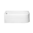 thumbnail image 2 of Malibu Home Broad LH Rectangle Massaging Air Jet Bathtub 66"x 32"x 21" in White, 2 of 5
