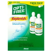 Alcon Opti-Free Replenish Multi-Purpose Disinfecting Solution, 12 Fl. Oz., 2 Pack