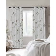 thumbnail image 2 of Sparrow Blackout Curtains 45 Inches Long, Kitchen Black Out Window Treatments, Spring Birds on The Branches Vintage Country Thermal Insulated Lined Drapes for Small Window with Grommet 42"x45", 2 of 8