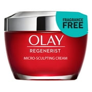 (2 pack) (2 pack) Olay Regenerist Micro-Sculpting Cream Face Moisturizer, Fragrance-Free, 1.7 oz