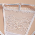 thumbnail image 5 of Gibobby Calzoncillos de encaje para mujer sexys Calzoncillos de encaje sexy para mujer Calzoncillos de gancho de malla transparente para mujer(Blanco,M), 5 of 5