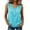 Green#4065nn, variant on Women's V Neck Women Sleeveless Shirt 3 Buttons Henley Curved Hem Women Tank Tops Lightweight Summer Beach Vest