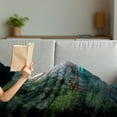 thumbnail image 3 of Cave Soft Flannel Fleece Throw Blanket, Famous Melissani Lake on Kefalonia Island in Greece Mediterranean Seacave Nymphaio, Cozy Plush for Indoor and Outdoor Use, 50" x 70", Multicolor, by Ambesonne, 3 of 5