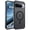 Black, variant on HionlyPro for Google Pixel 10A Case Translucent Matte Magnetic Phone Cover, [Compatible with Magsafe] Military Grade Drop Protection Shockproof Phone Cover, Deep Blue