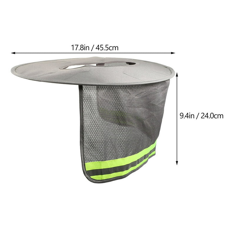 WOFASHPURET Hard Hat Sun Shade Polyester Grey Construction