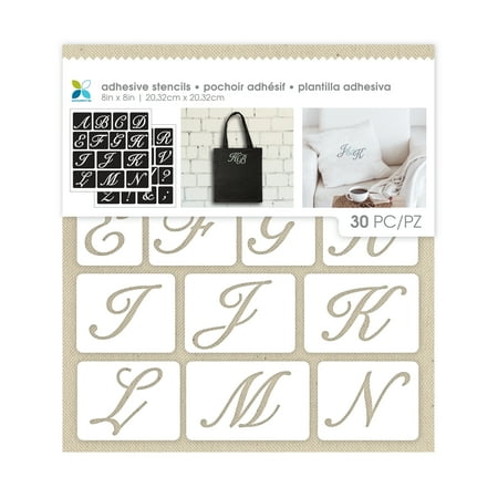 - Momenta Adhesive Fabric Stencil Uppercase Script