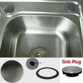 thumbnail image 4 of 2pcs 45mm Sink Hole Plug Sink Tap Hole Cover Kitchen Faucet Hole Cover Stainless Steel, 2 Packs, 4 of 7