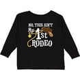 thumbnail image 3 of Inktastic No, This Ain't My 1st Rodeo Cowboy Hat and Lasso Boys or Girls Long Sleeve Toddler T-Shirt, 3 of 5
