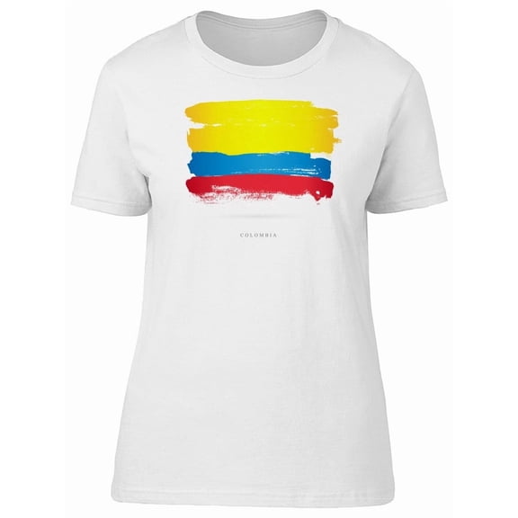 Grunge Colombia Flag Watercolor Tee Men's -Image by Shutterstock