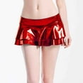 thumbnail image 7 of LYXSSBYX Womens Skirts and Dresses Women's Casual Fashion Shiny Flared Pleated A-Line Mini Skirt, 7 of 7