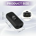 thumbnail image 4 of 2 Pcs Inline Cord Switch,AC 250V 6A On/Off Lamp Control Button,Appliance Rocker Switches for Appliance or Bedroom Table Lamp Desk Black, 4 of 7