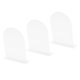 thumbnail image 2 of 3 piezas de letreros de mesa de arco acrílico con soportes, hoja de letrero de arco en blanco para tarjetas de nombre, decoración de bodas, fiestas, aniversarios y eventos, color blanco, 2 of 8
