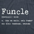 thumbnail image 2 of Mens Funcle Definition T shirt Funny Graphic Uncle Family Tee Novelty Print Graphic Tees, 2 of 7