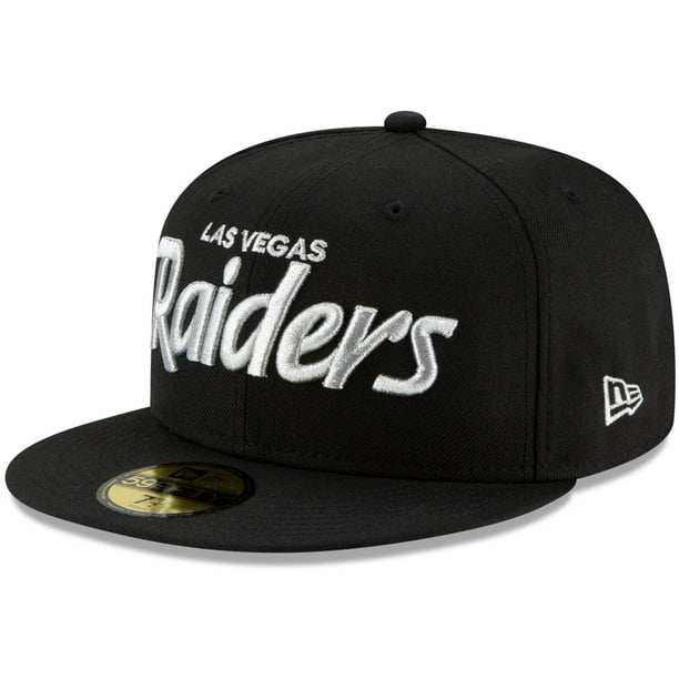 Las Vegas Raiders Logo New Era Logo Omaha 59fifty Fitted Hat Black Walmart Com