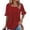 *Red, variant on ClodeEU Women's Polka Dot Ruffle Sleeve Blouse,Square Neck Casual Tunic Top Army Green,Women's Plus L