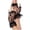02_Black, variant on GPOECD Lace Gloves Women Net Fingerless Fancy Sun Protection Black Mittens 1980S Party Dress
