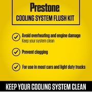 Prestone Flush N Fill Kit, Prevents Engine Damage from Clogged Radiator