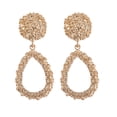 thumbnail image 1 of Fiudx Pendientes de Hoja, Joyería con Diseño de Malla Irregular, Detalles de Diamantes de Doble Cara, Una Pieza Única y Elegante, Accesorio para Cualquier Ocasión, Regalo Perfecto para Tus Seres Quer, 1 of 2