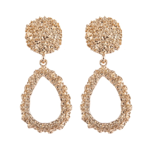 Fiudx Pendientes de Hoja, Joyería con Diseño de Malla Irregular, Detalles de Diamantes de Doble Cara, Una Pieza Única y Elegante, Accesorio para Cualquier Ocasión, Regalo Perfecto para Tus Seres Quer