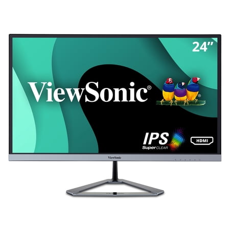 UPC: 0766907848410 | ViewSonic VX2476-SMHD 24 Inch 1080p Widescreen IPS Monitor with Ultra-Thin Bezels  HDMI and DisplayPort
