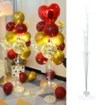 thumbnail image 1 of 1 Set Balloon Stand Effective Professional Plastic Easy to Assemble Ballon Column Stand with Light Strip for Birthday Party, 1 of 10