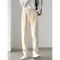 thumbnail image 4 of Pantalones para hombre, pantalones de pana para hombre, holgados, de color liso, elegantes, de licra, para verano de 2024, antiarrugas, tejidos baratos, a la moda, 4 of 4