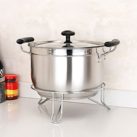 Masteelf 26x26CM Stainless Steel Steamer Rack for Cooking Pot Stand Kitchen Steam Basket Accessory