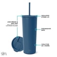 thumbnail image 2 of Vaso aislante moderno, sencillo, con tapa y pajita, 500 ml, 2 of 6