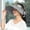 flower cloth empty top section gray, variant on Ladies Hollow Top Sunscreen Hat Summer Female Hundred Hiking Cycling Sun Shading Basin Hat Beach Fisherman Hat Mountaineering Hat