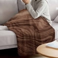 thumbnail image 3 of Retro Wood Grain Blanket Soft Cozy Warm Throw Blanket for Couch, Plush Fuzzy Flannel Fleece Blankets for Sofa, Rustic Farmhouse Wooden Board Brown Bed Blankets Lightweight Gifts for Women, 50"x80", 3 of 9