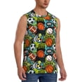 thumbnail image 2 of Easygdp Balls Men's Breathable Tank Tops Sleeveless Sporty T Shirts for Basketball, Mountaineering, Bodybuilding -Small, 2 of 8
