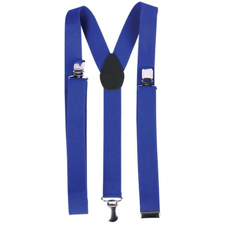 Child's Clown Costume Accessory Bright Royal Blue Suspenders