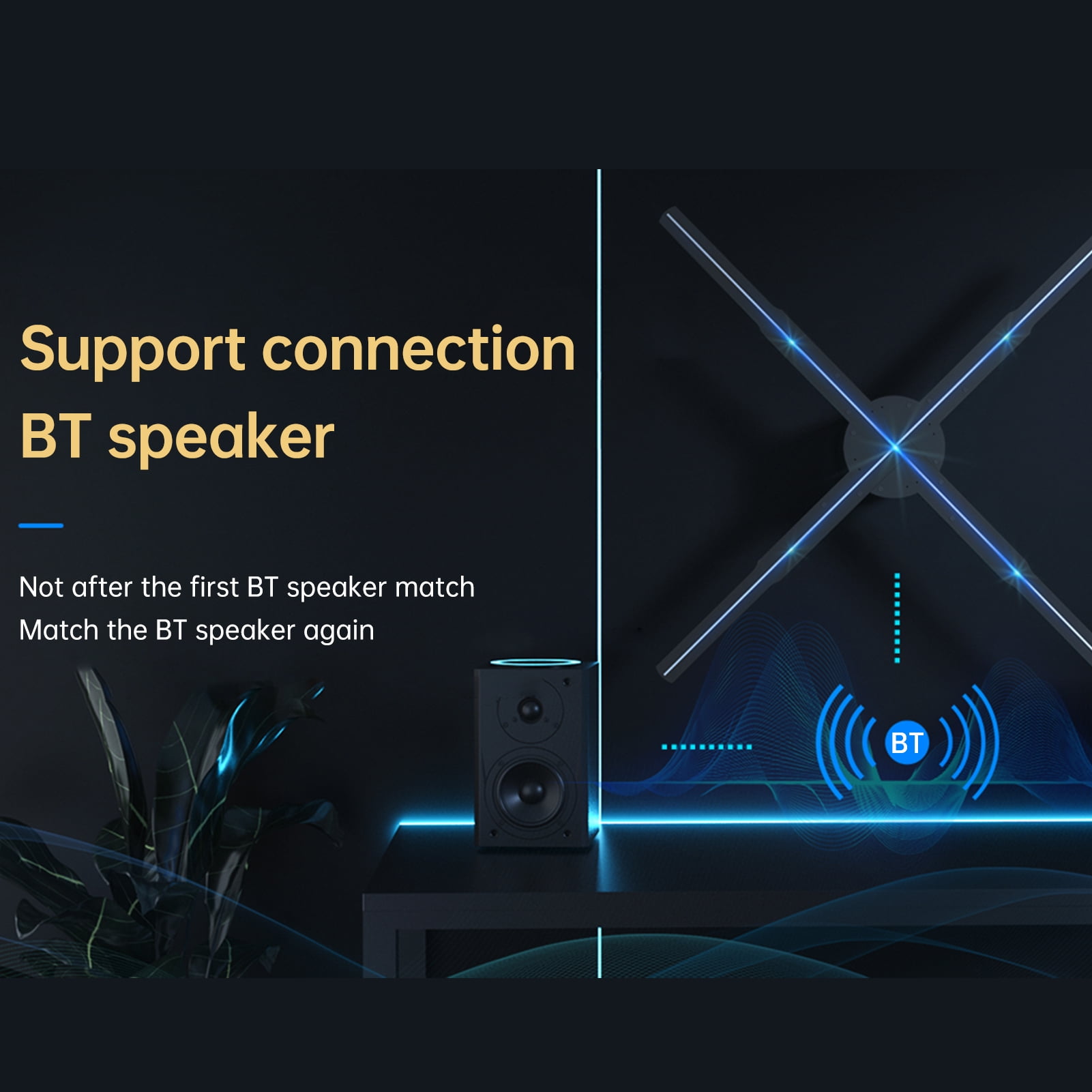 Hologram Projector,3d Naked Video Fan P56 3d - 22 3d Led Business Store Bars Fan 2k Beads Remote 678pcs Led Real-time Screen Real Time Screen 2k 3d Screen Display Naked Eye Led Beads