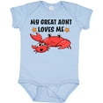 thumbnail image 3 of Inktastic My Great Aunt Loves Me- Cute Crab Family Boys or Girls Baby Bodysuit, 3 of 5
