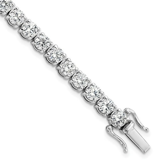 Auriga Fine Jewelry 14K White Gold Lab Grown Diamond 7 inch Tennis Bracelet for Women (Clarity- VS, Color- FGH)