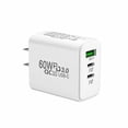 thumbnail image 1 of 60w Gan Charger Quick Charge 4.0 3.0 Type C Pd Usb Charger Eu Us With Qc 4.0 3.0 Portable Fast Charger For Iphone 13 Pro Xiaomi Afortunado Sencillez, 1 of 5
