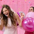 thumbnail image 2 of 20 Pack Foil Curtain Pink Backdrop Streamers Metallic Tinsel Fringe Curtains Photo Booth Props for Birthday Wedding Engagement Bachelorette Christmas Holiday Celebration Party Decorations, 2 of 13