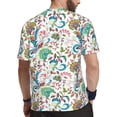 thumbnail image 2 of Wukai Fairy Flower Print Men's Short-Sleeved Mesh T-Shirt,Quick-Dry Short Sleeve Workout T-Shirt-Medium, 2 of 8