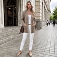 thumbnail image 6 of Women's Open Front Long Cardigan Lightweight with Pockets Fall Layering, 6 of 8