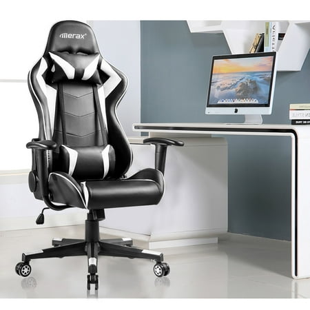 Merax Racing Style Gaming Chair Ergonomic Reclining High Back Office Chair Including Headrest and Lumbar