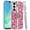 Hot Pink, variant on XPM for Samsung Galaxy A16 5G Phone Case, Diamonds 3D Butterfly Floral Design Bling Sparkly Glitter Hybrid Metal Fashion with Ring Stand Cover for Galaxy A16 5G (Light Green)