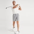 thumbnail image 6 of MASKERT Men Golf Shorts-7" Lightweight Casual Shorts Flat Front Hybrid Work Dress Short Quick Dry, 6 of 8