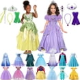 thumbnail image 2 of Disfraz de la película de Disney para niña, vestido de Princesa Sofía, Blancanieves, Reina de la nieve, Elsa, Bella, Rapunzel Fivean unisex, 2 of 2